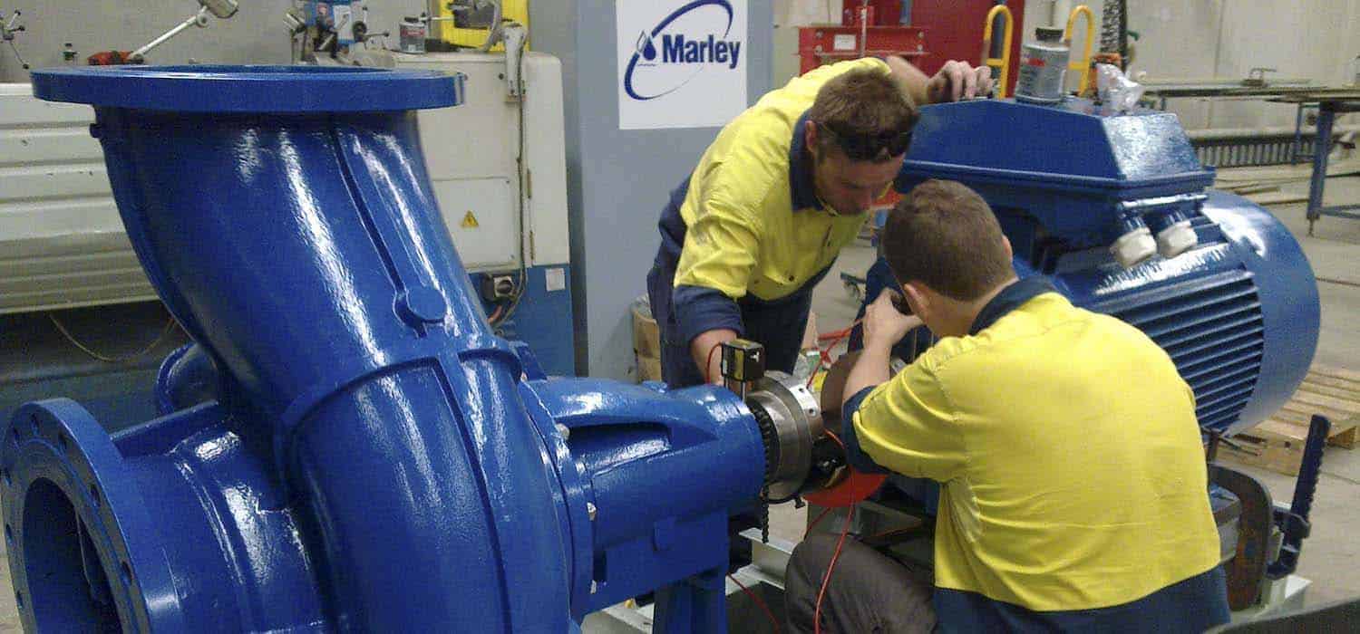 inspection and repairs Cooling tower repair being performed in the Melbourne or Sydney area