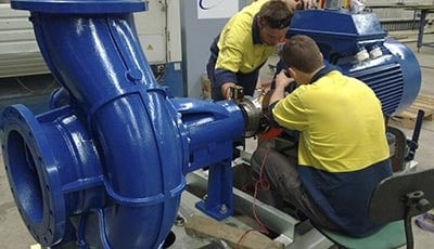 Cooling tower repair being performed in the Melbourne or Sydney area